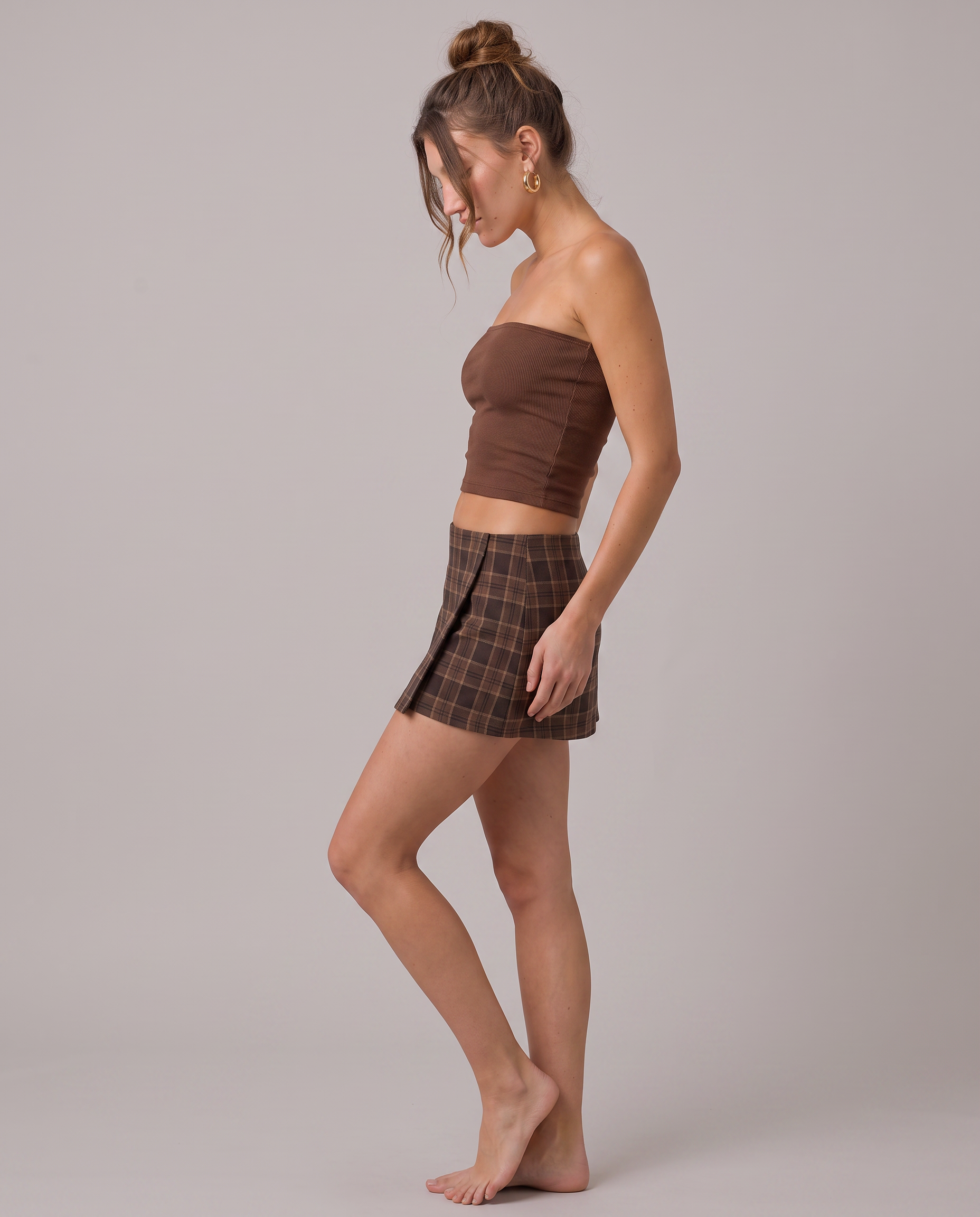Hartley Plaid Pleated Mini Skirt