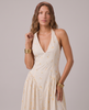 Marigold Halter Midi Dress