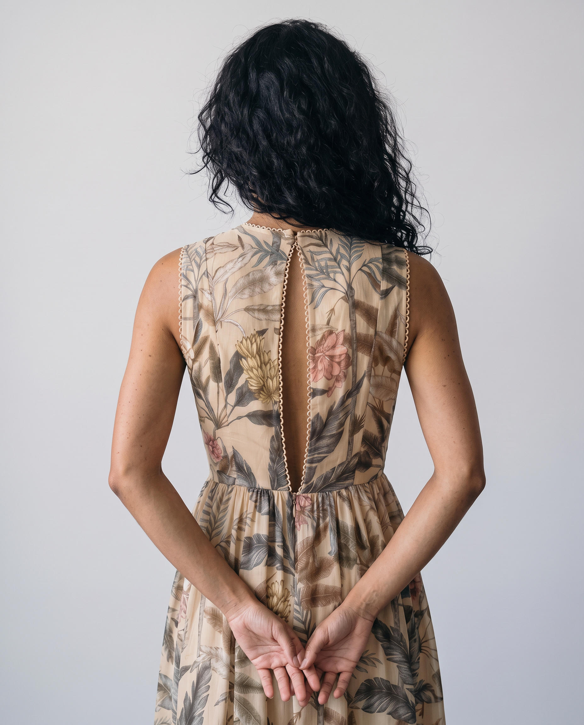 Lurleen Botanical Print Midi Dress