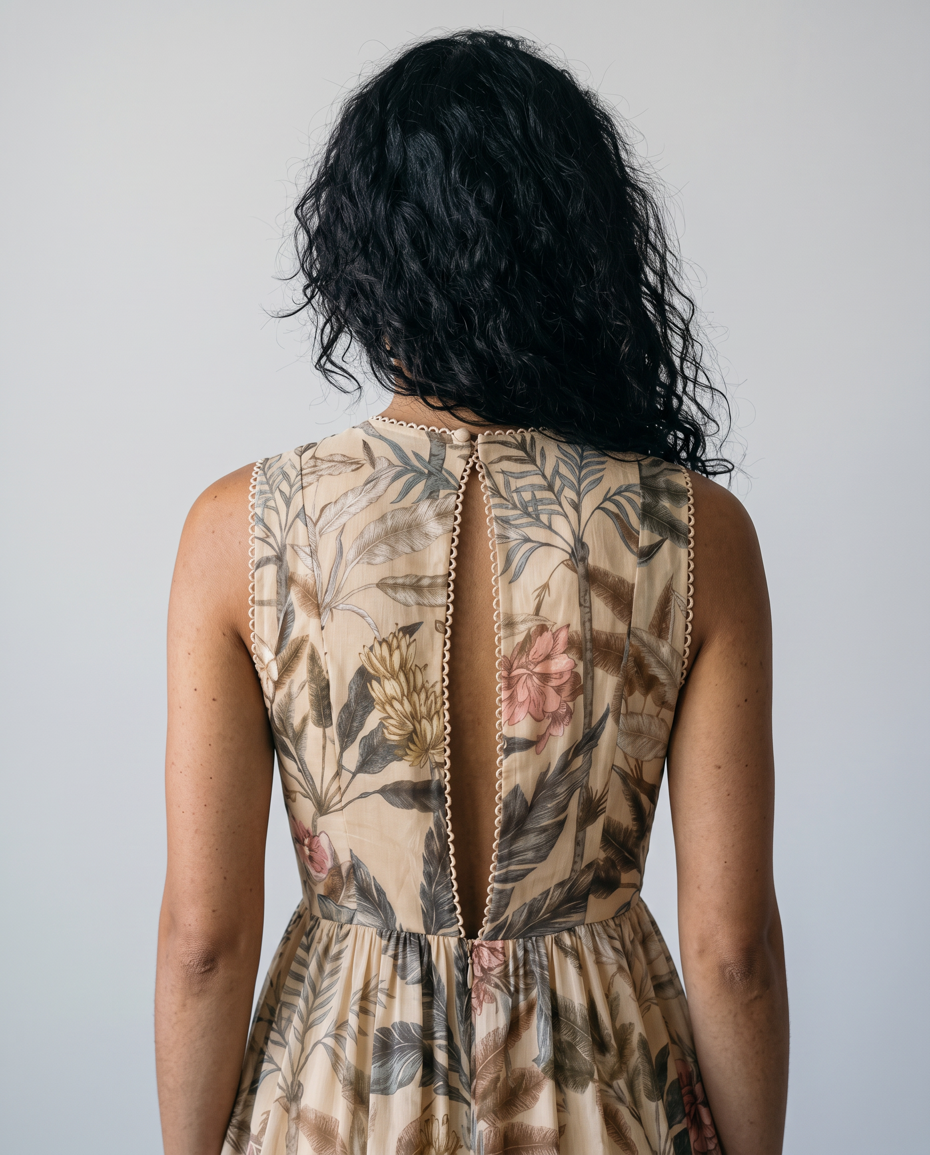 Lurleen Botanical Print Midi Dress