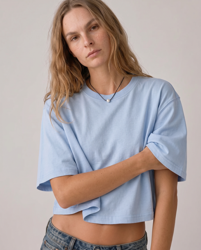 Colette Boxy Crop Tee