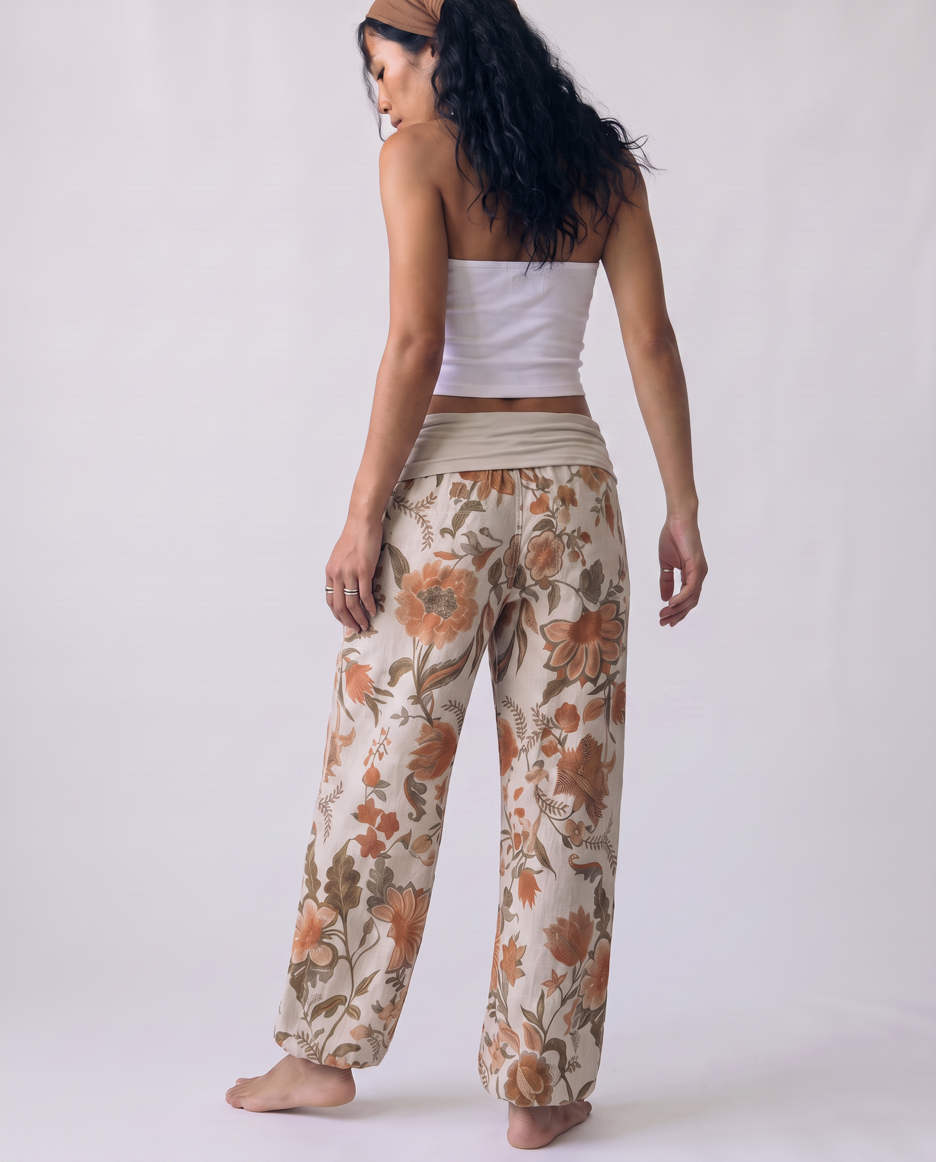 Marguerite Floral Harem Pants