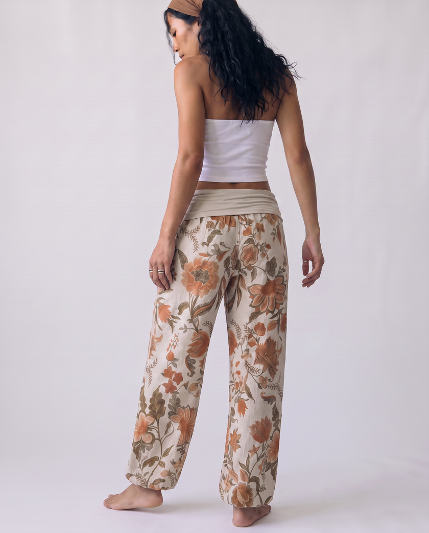 Marguerite Floral Harem Pants