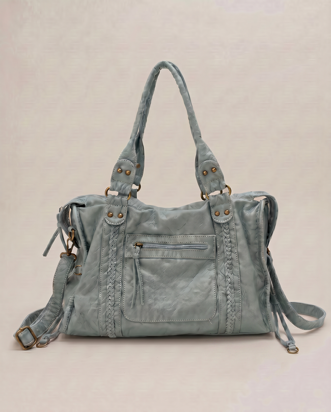The Woven Quarter Satchel