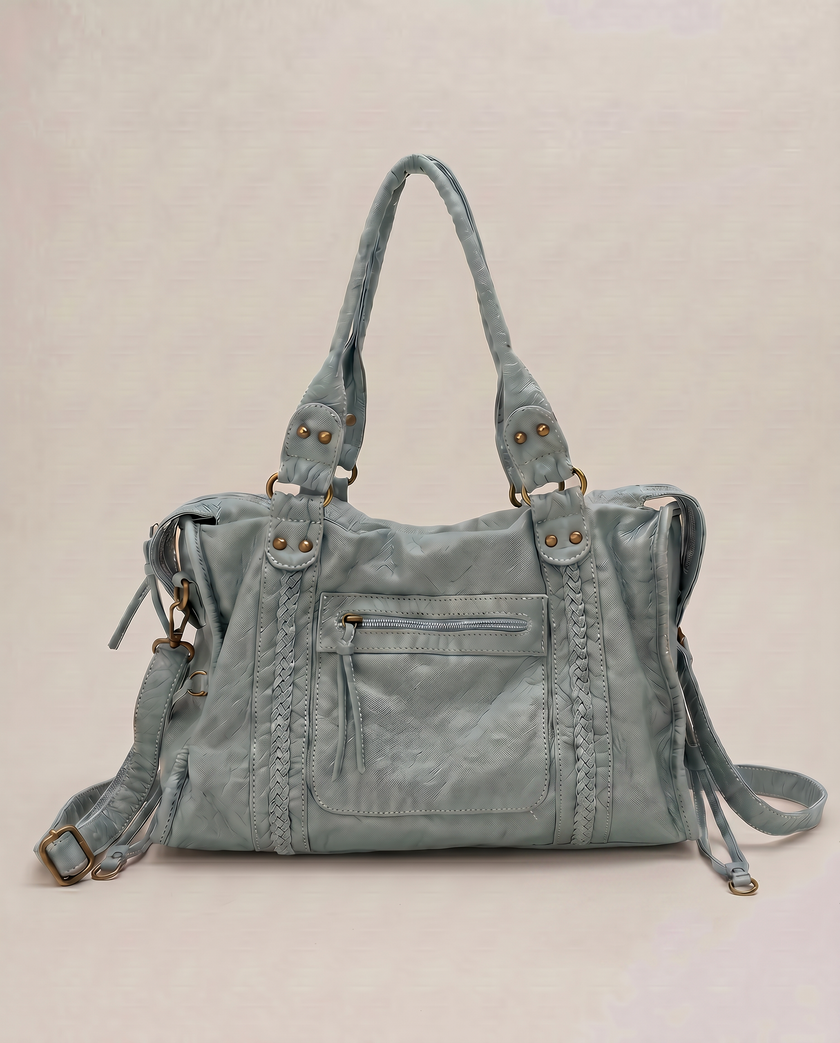The Woven Quarter Satchel