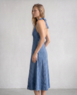 Marguerite Halter Midi Dress