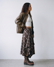 Marguerite Plaid Wrap Midi Skirt