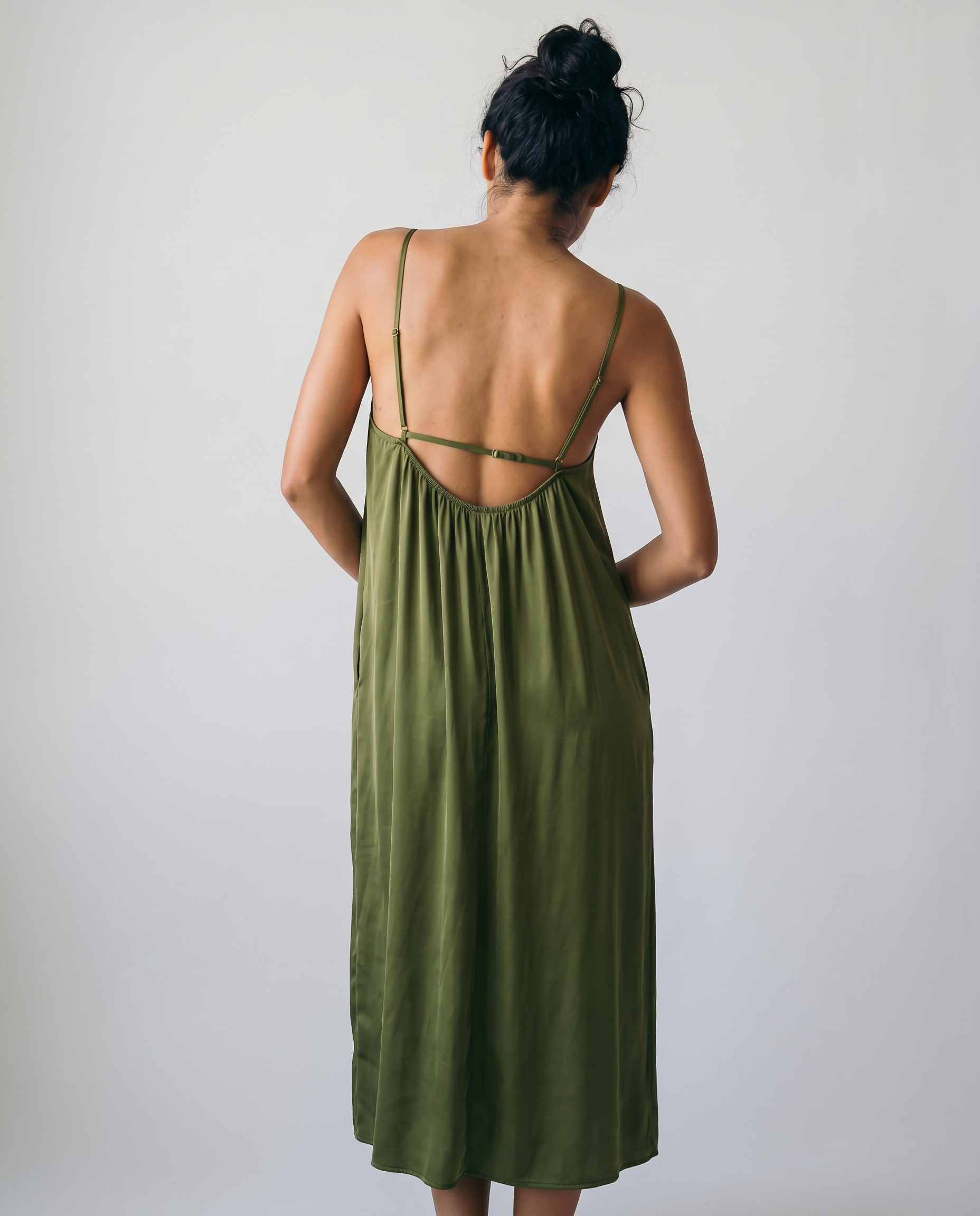Cordelia Satin Slip Midi Dress