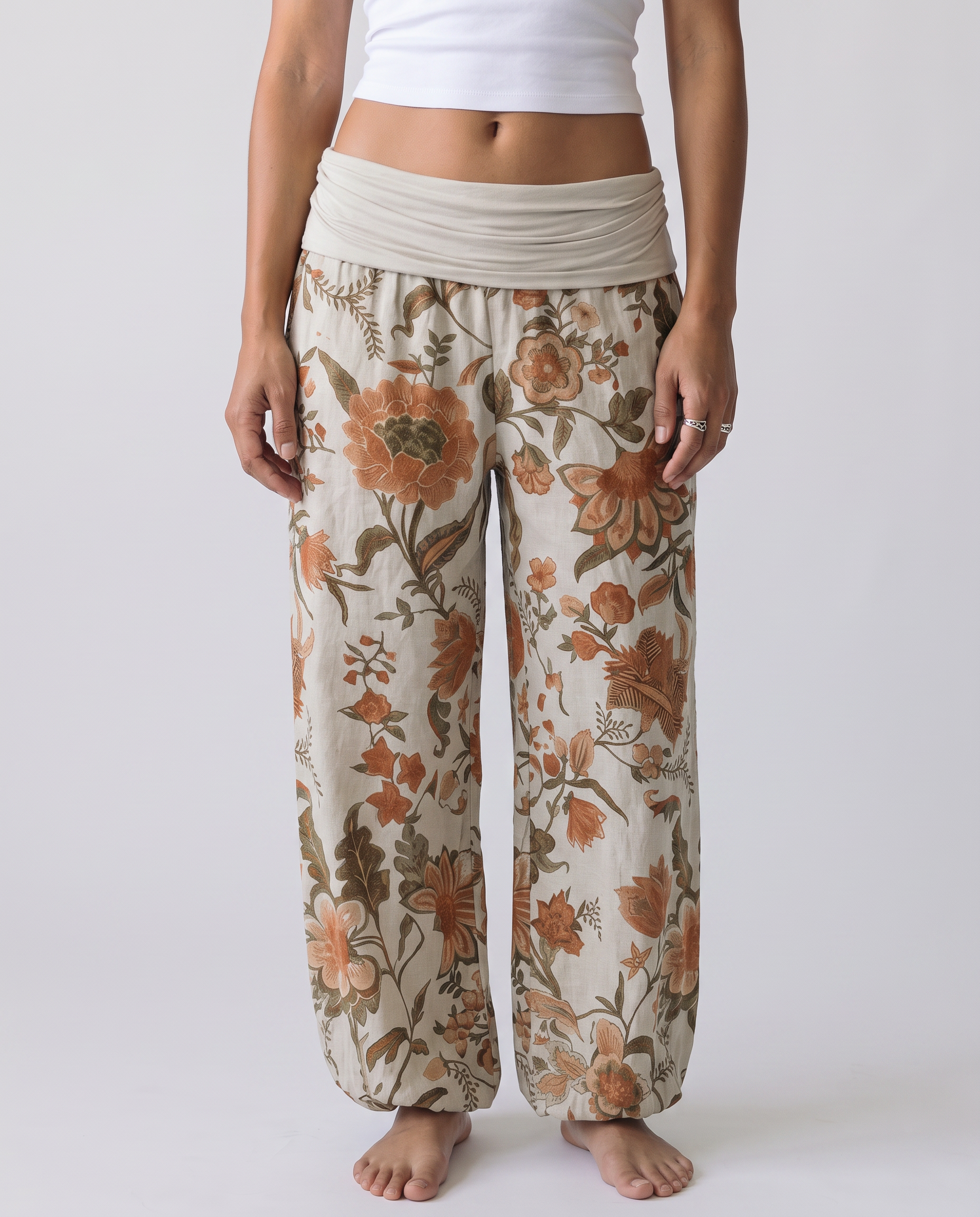 Marguerite Floral Harem Pants