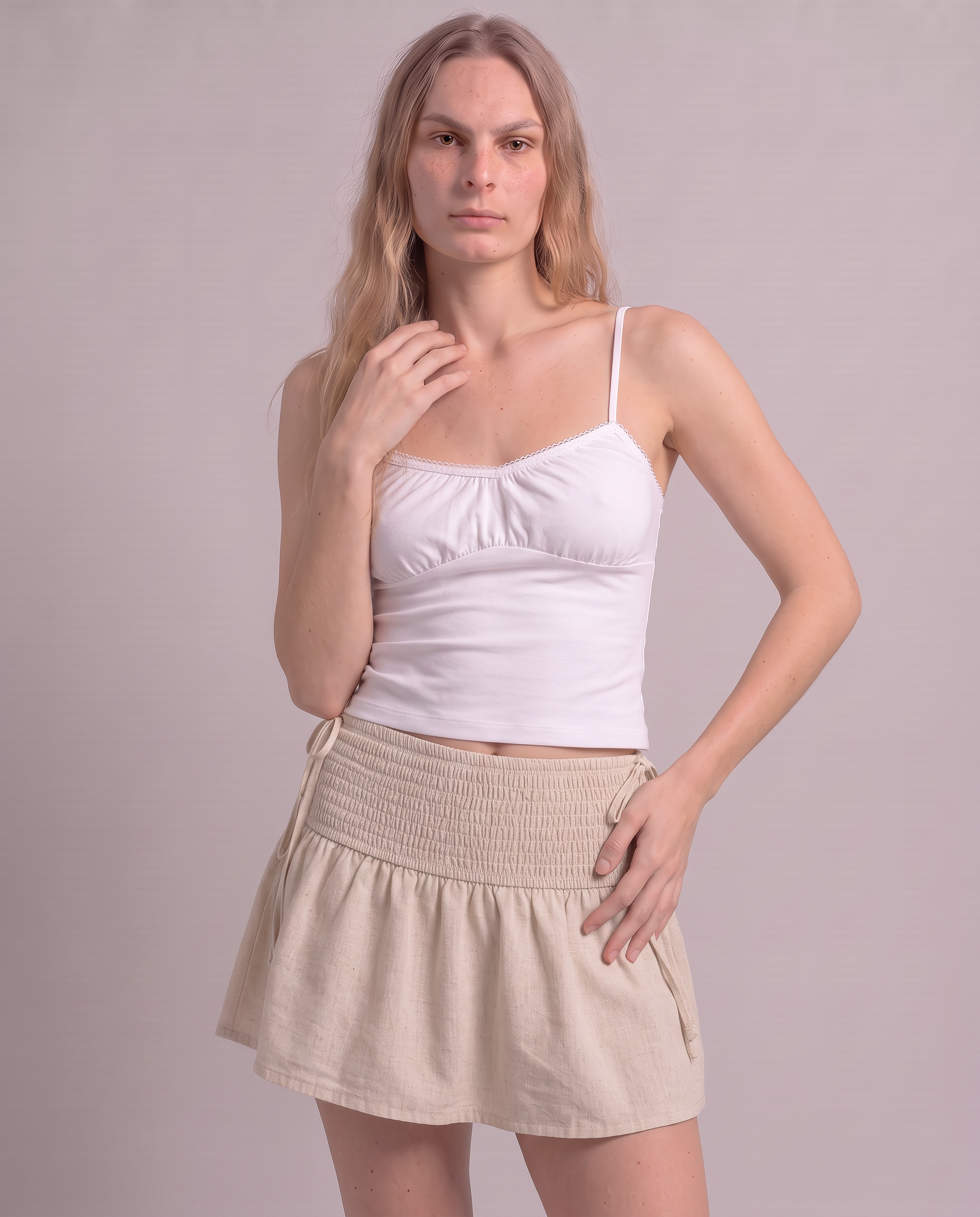 Marnie Gingham Ruffle Skirt