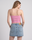 Alyssa Asymmetrical Denim Mini Skirt