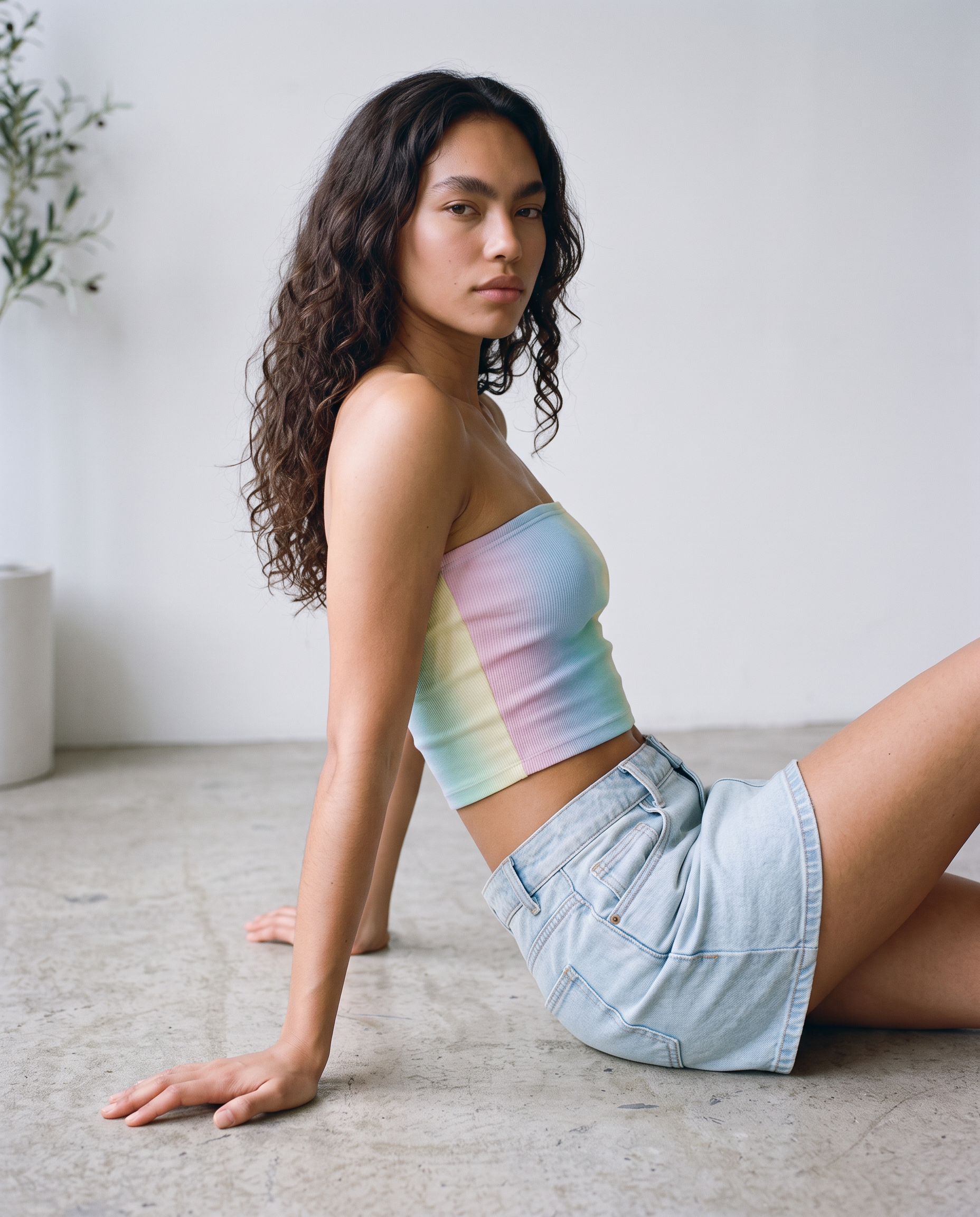 Wendy Denim Mini Skirt