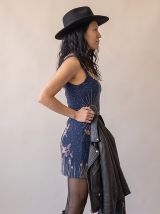Fae Beaded Fairy Mini Dress