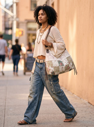 Iona Patchwork Lace Shoulder Bag