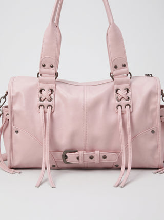 Lila Fringe Buckle Shoulder Bag