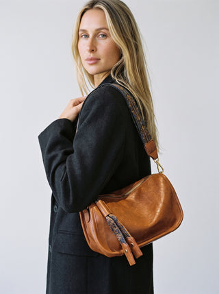 Macy Jacquard Strap Crossbody Bag
