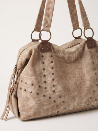 Ella Studded Barrel Tote