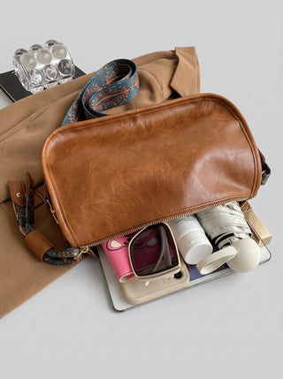 Macy Jacquard Strap Crossbody Bag