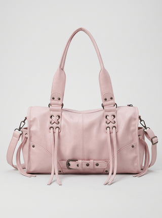 Lila Fringe Buckle Shoulder Bag