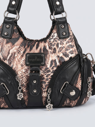 Leila Studded Zip Shoulder Bag