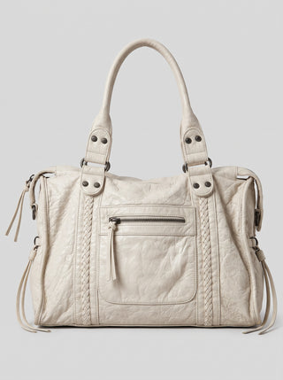 Maisie Braided Trim Satchel