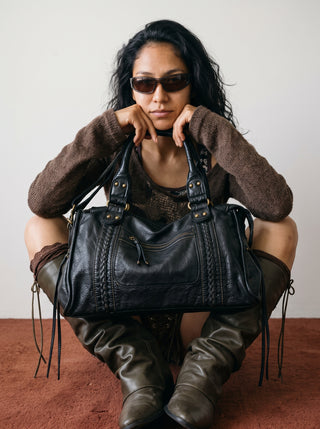 Maisie Braided Trim Satchel