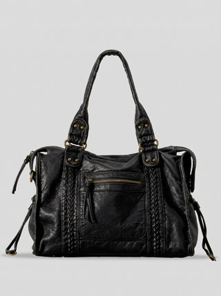 Maisie Braided Trim Satchel