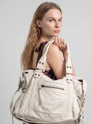 Maisie Braided Trim Satchel