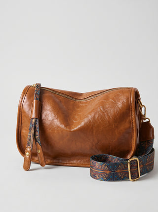 Macy Jacquard Strap Crossbody Bag