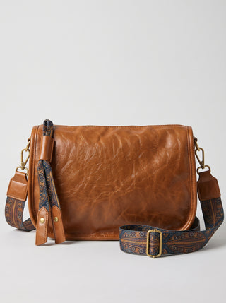 Macy Jacquard Strap Crossbody Bag