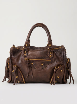 Gigi Studded Leather Satchel