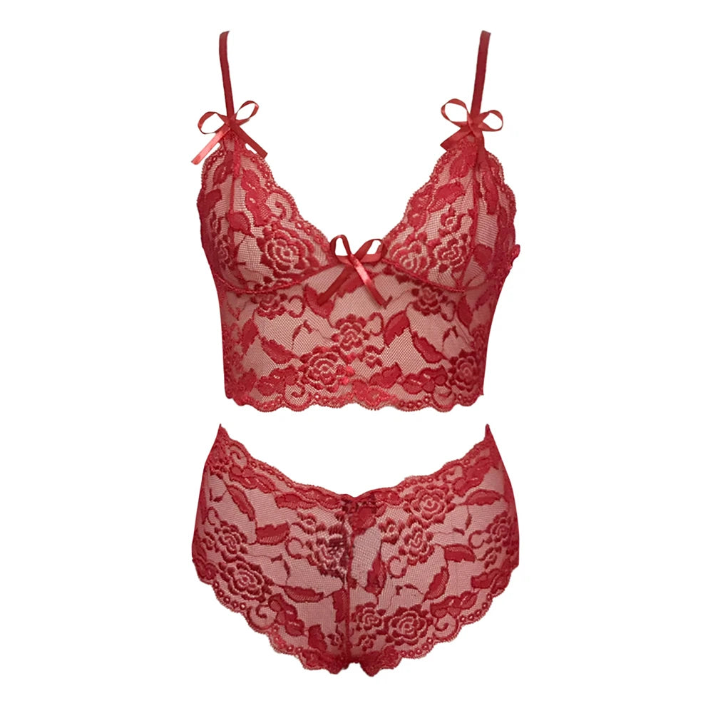 Fancy That Floral Lace Cami & Shorts Set
