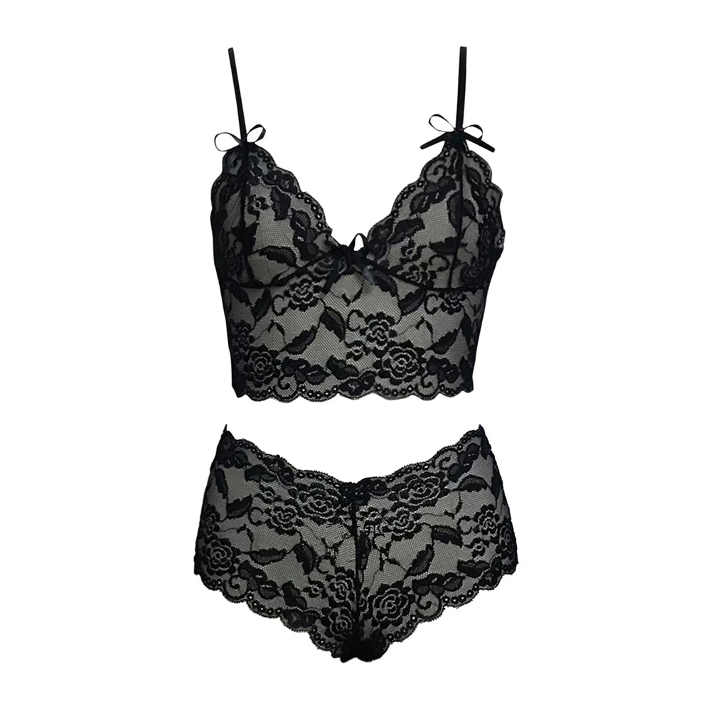 Fancy That Floral Lace Cami & Shorts Set