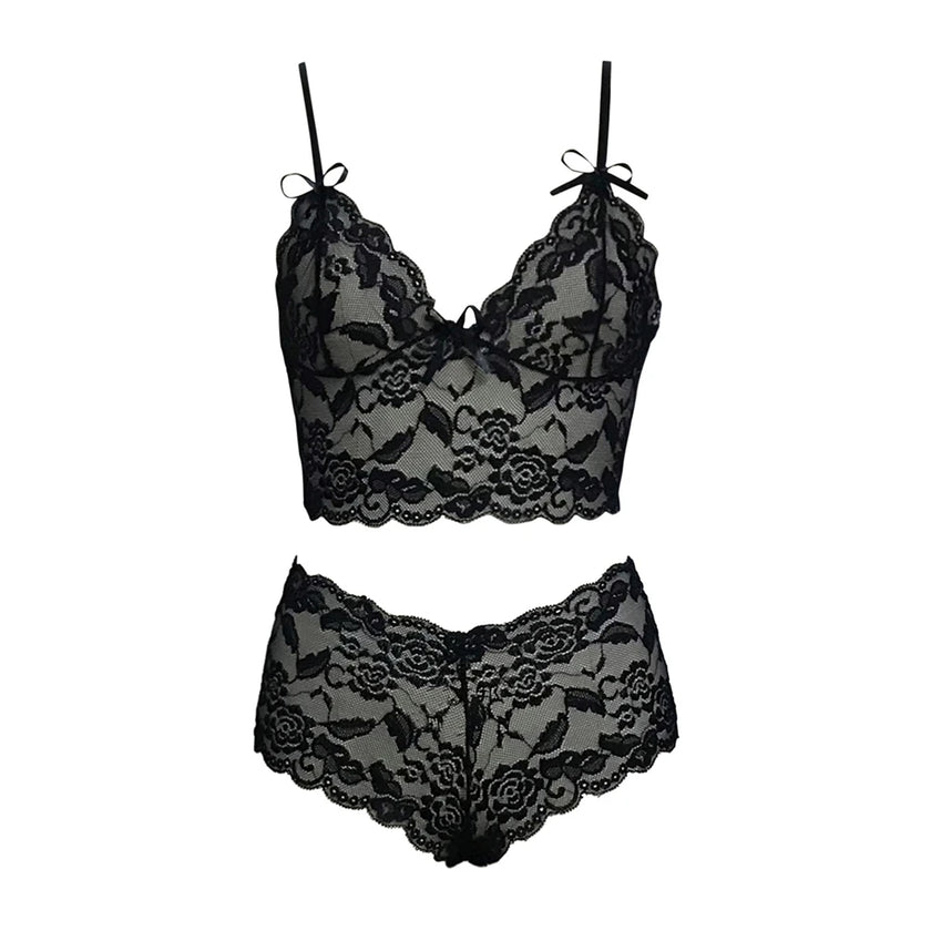 Fancy That Floral Lace Cami & Shorts Set