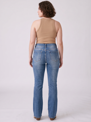 Jolene High-Rise Stretch Flare Jeans