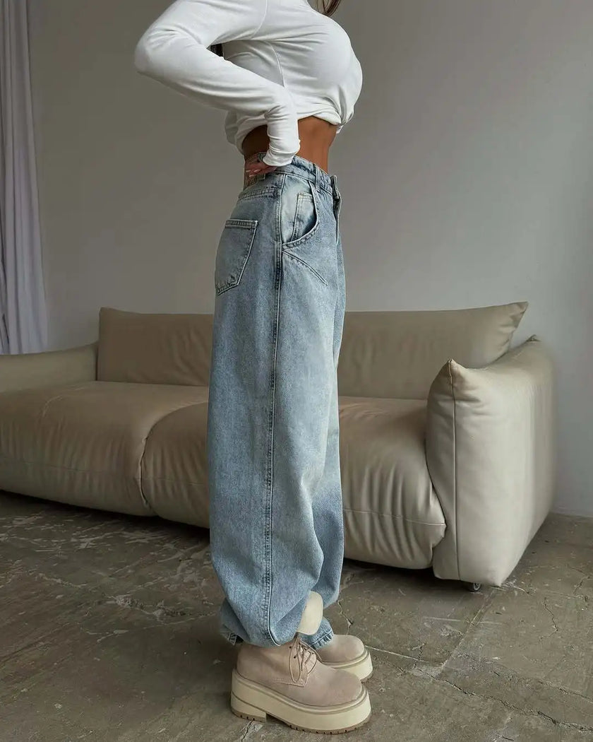Too Cool For Rules Oversized Barrel Leg Jeans