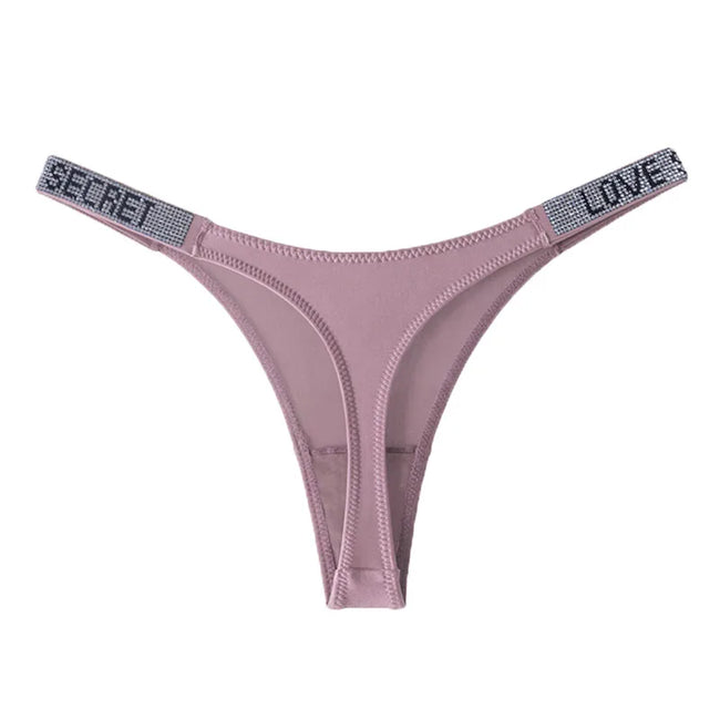 Rhinestone Cowgirl Embellished Waistband Thong