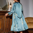 Blossom & Silk Floral Satin Slip Dress & Robe Set