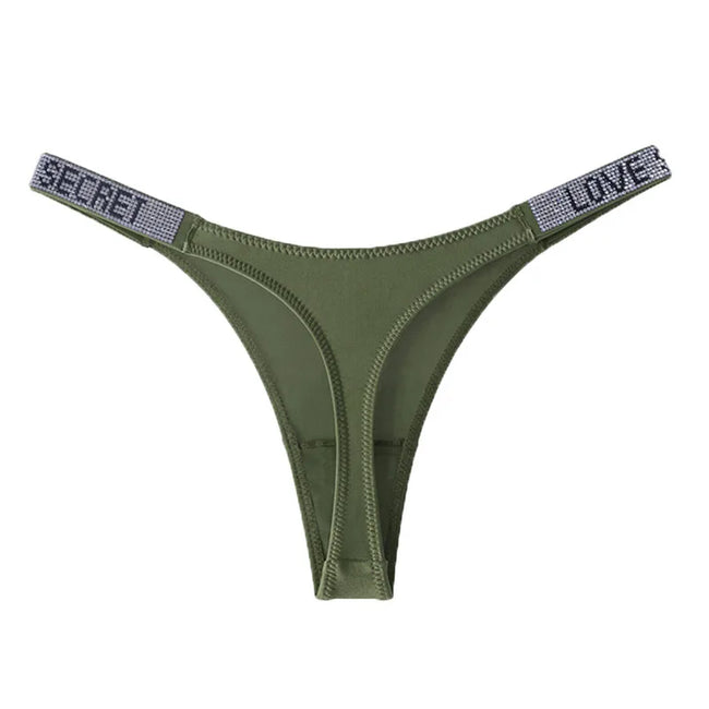 Rhinestone Cowgirl Embellished Waistband Thong