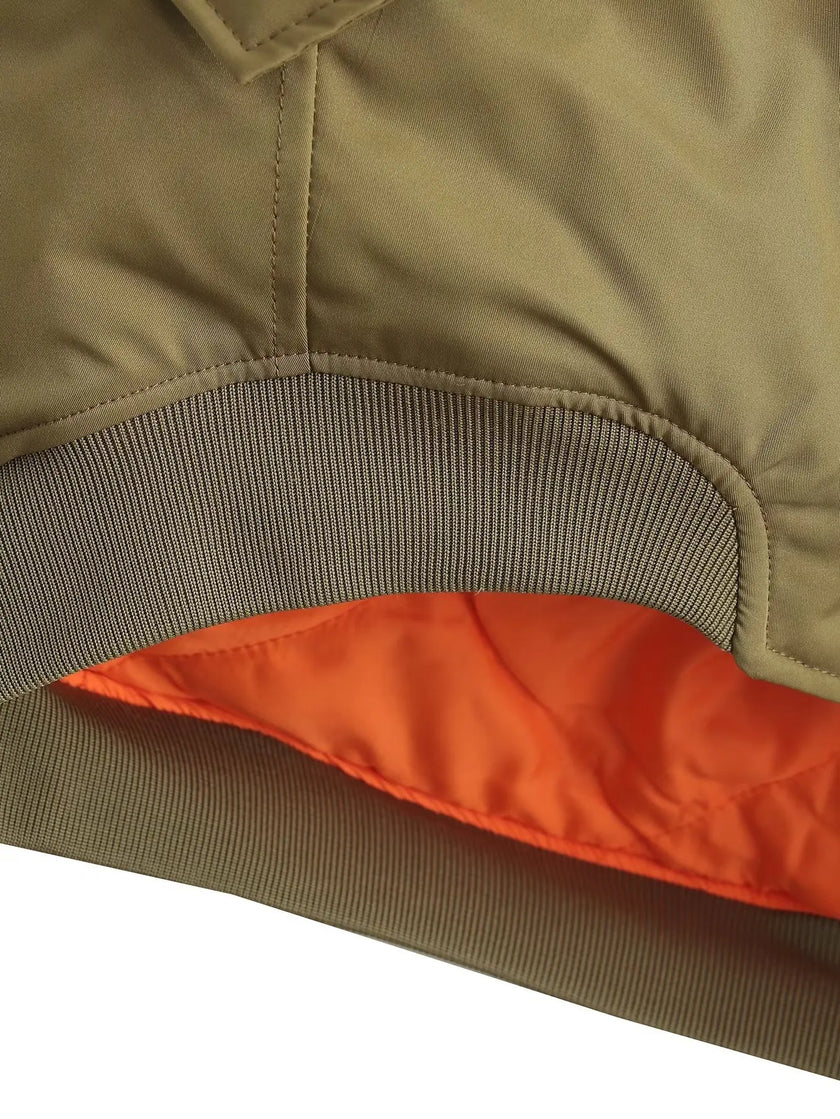 Off Duty Oversized Puffer Bomber Jacket