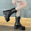 Rebel Platform Buckle Boots