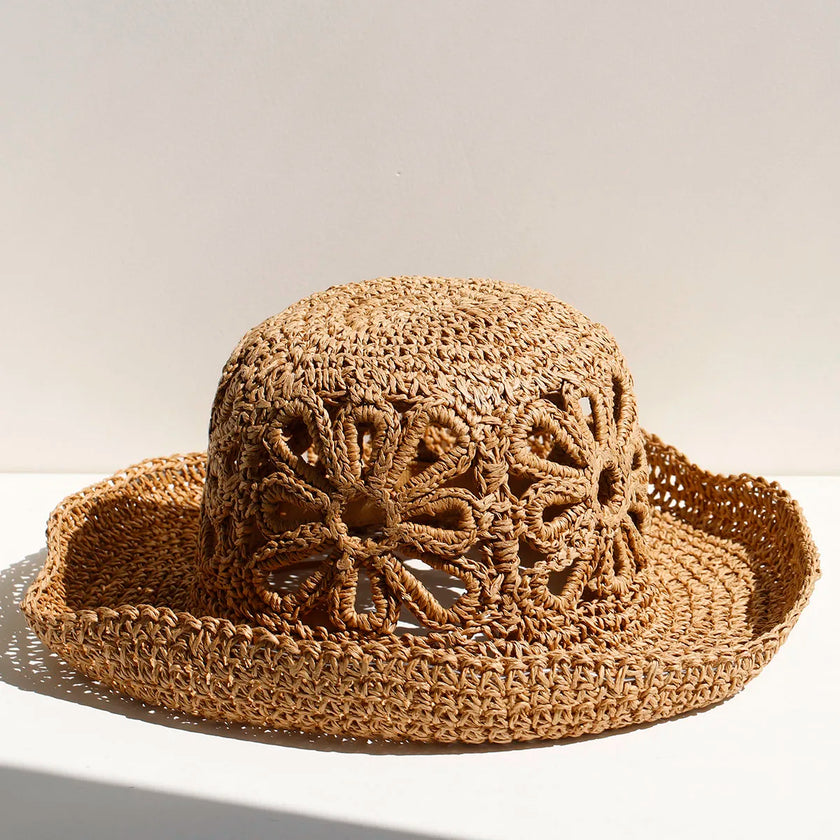 The Floral Crochet Sun Hat