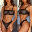 Caught in the Net Fishnet Bra & Thong Set