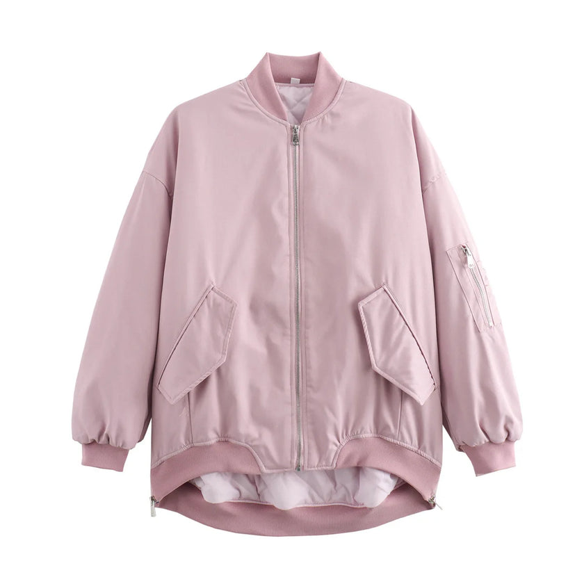 Off Duty Oversized Puffer Bomber Jacket