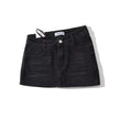 Asymmetrical Low Rise Denim Mini Skirt