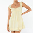 Romantic Eyelet Mini Dress