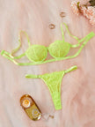 Electric Lace Underwire Bra & Thong Set