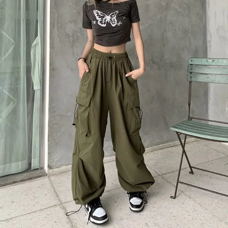 Mission Possible Oversized Cargo Parachute Pants