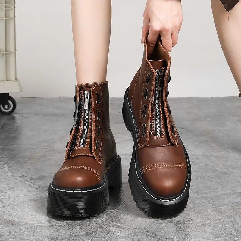 Vintage Platform Combat Boots