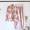 Cozy Chess Club Argyle Flannel Pajama Set